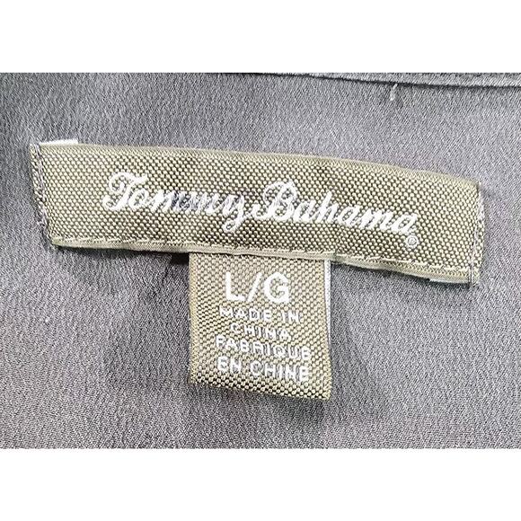 Tommy Bahama 100% Silk Button Up Shirt Blouse Top Dark Green Summer WOMENS SZ L - Picture 7 of 10
